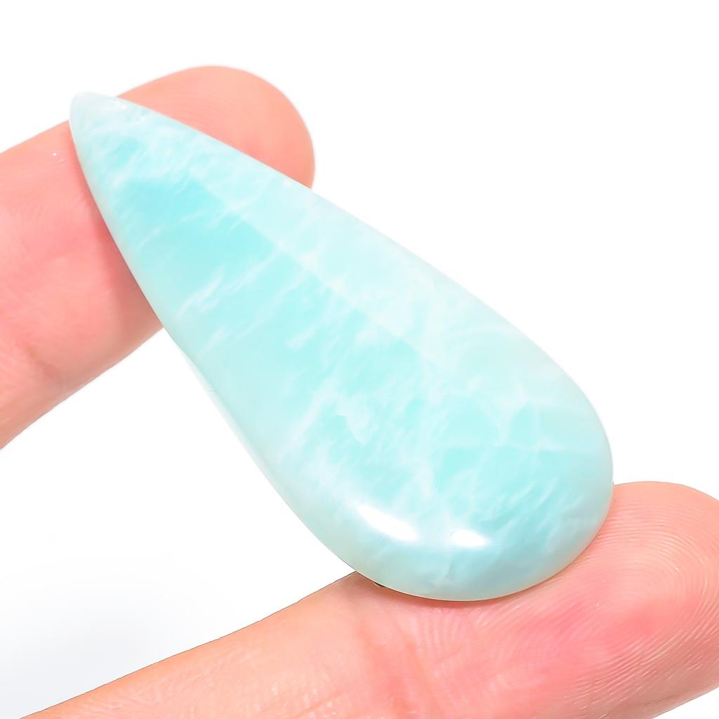 Amazonite 2.2x5.4mm Natural Cabochon Fine Loose 54.85Cts. c4R18