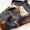 90Cm Square Chains Printed Scarf Thin Smooth Neck Scarf Vintage Style Sunscreen Headscarf For Women Ribbon Headband Wrap Scarves