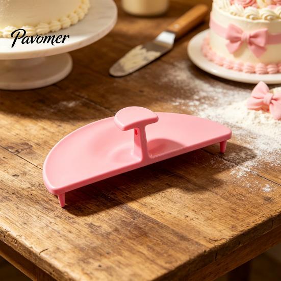 Cake Decorating Tools 3PCS Curve Auxiliary Tools, Lightweight PLA Support Topper Stand Stakes, Ruffle Stencils for Kitchen Baking Supplies Display