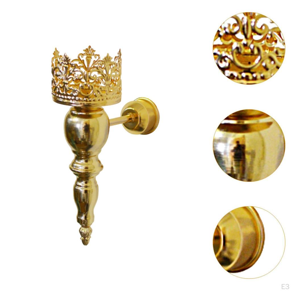 Iron Wall Candle Holder for Living Room And Fireplace
