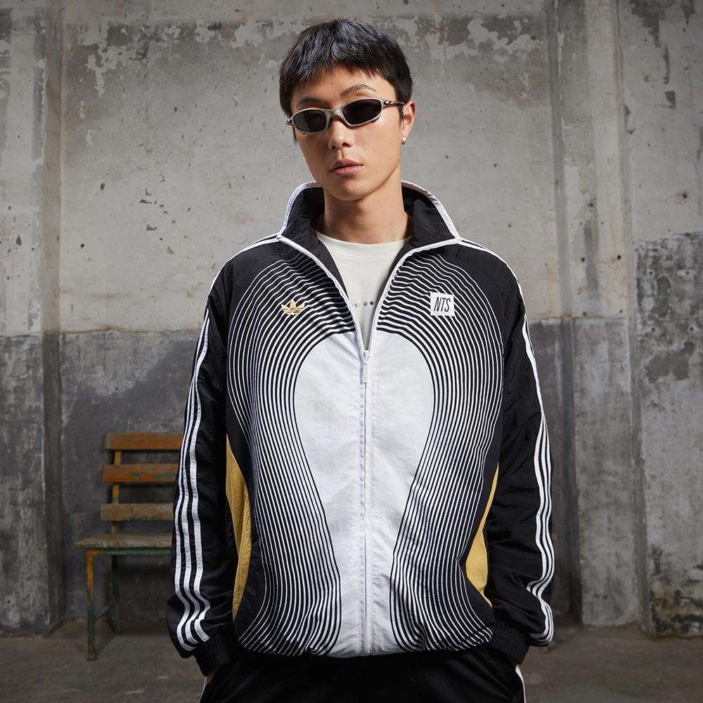 Adidas X NTS Radio Allover Print SST Track Top Black Unisex Streetwear JI5063