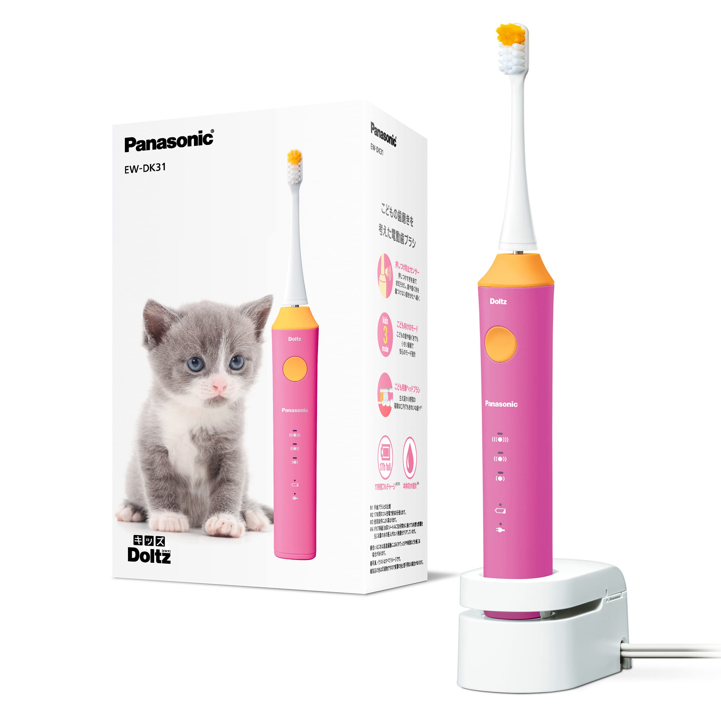 

Panasonic Kids Doltz Electric Toothbrush, Pink, EW-DK31-P