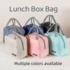 New Portable Lunch Box Bag Solid Color Thickened Thermal Insulation Bag Suitable For Students Office Workers & Other Occasions