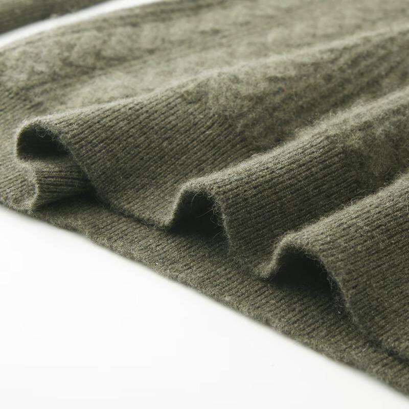 FIRS Men's 100% Cashmere Jacquard Pullover Sweater