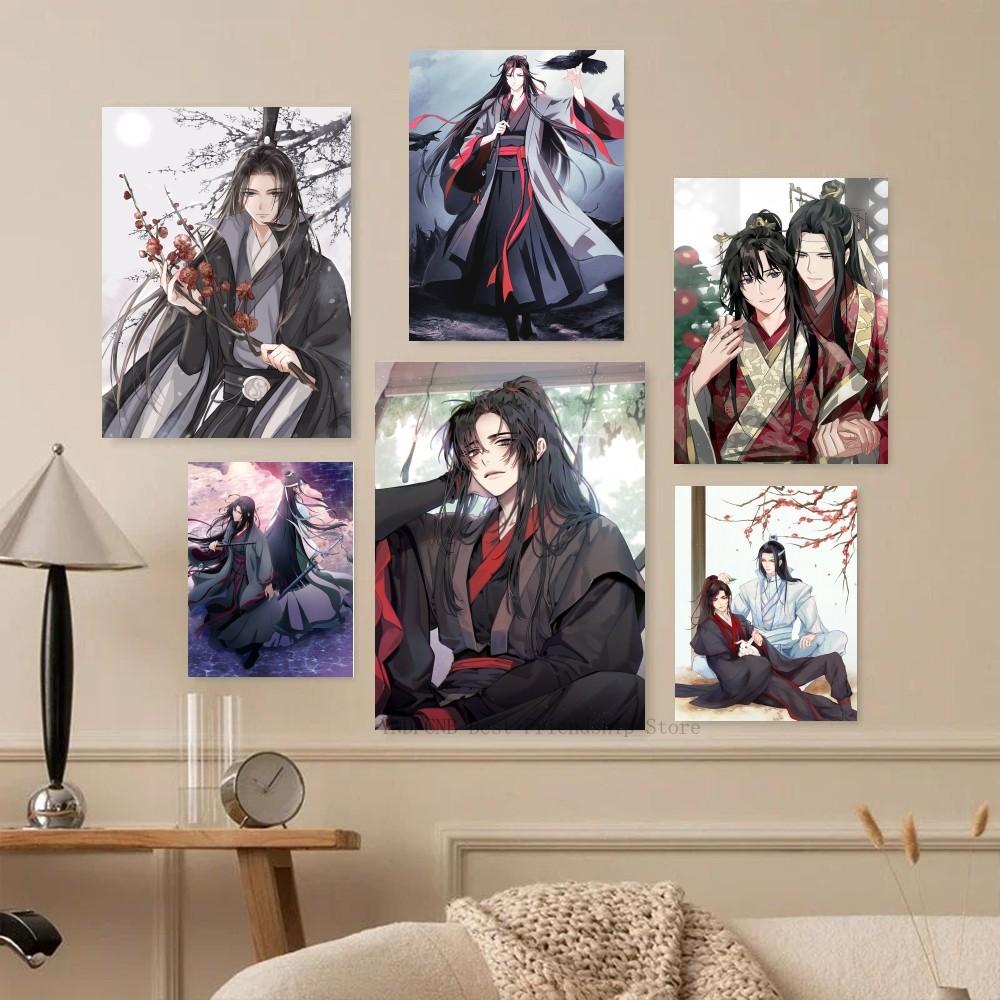 

1 шт. Аниме G-Grandmaster Mo D-Dao Z-Zu S-Shi M-MDZS самоклеящийся художественный постер водонепроницаемая бумажная наклейка домашний бар настенный декор 21cm×30cm NoFrame