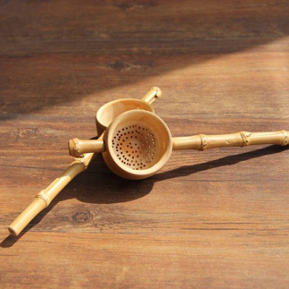 Creative Chinese Home Accessories Teahouse Crafts Colander Tea Filter Infuser Bamboo Strainer