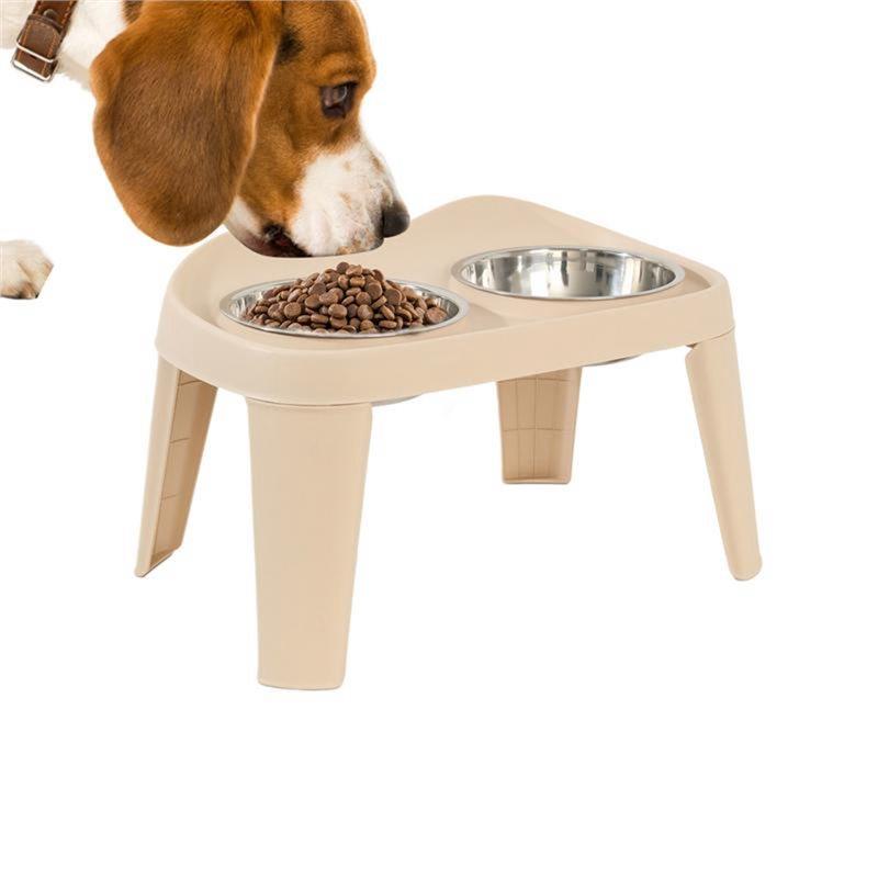 BAAJ-Elevated Dog Bowl Elevated Double Bowl Medium Large Dog Feeder Golden Retriever Large Dog Feeding Bowl For Dog Pet Bowl Bei