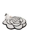 Round Camellia Crystal Velvet Floor Mat Living Room Bathroom Door Absorbent Quick-Drying Floor Rugs Household Non-slip Carpet