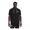 Under Armor Training T-Shirt UA Rival Terry Left Chest Short Sleeve Hoodie Men's