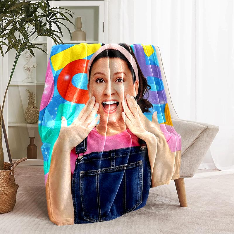 1pc Coperta Franco Ms. Design Stampa Rachel Educational Adventures, Coperta Leggera per Divano, Letto - Morbida e Calda, Regalo per Tutte le Stagioni come Natale,