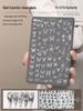 Nail Art Stamping Plates - Star, Polka Dot, Lines, Grid Lace Textures