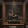 Resin Decorative Horse Contemporary Animal Figure Home Decorative Sculpture for Office Table Ornament