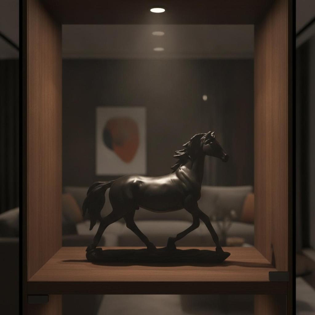 Resin Decorative Horse Contemporary Animal Figure Home Decorative Sculpture for Office Table Ornament