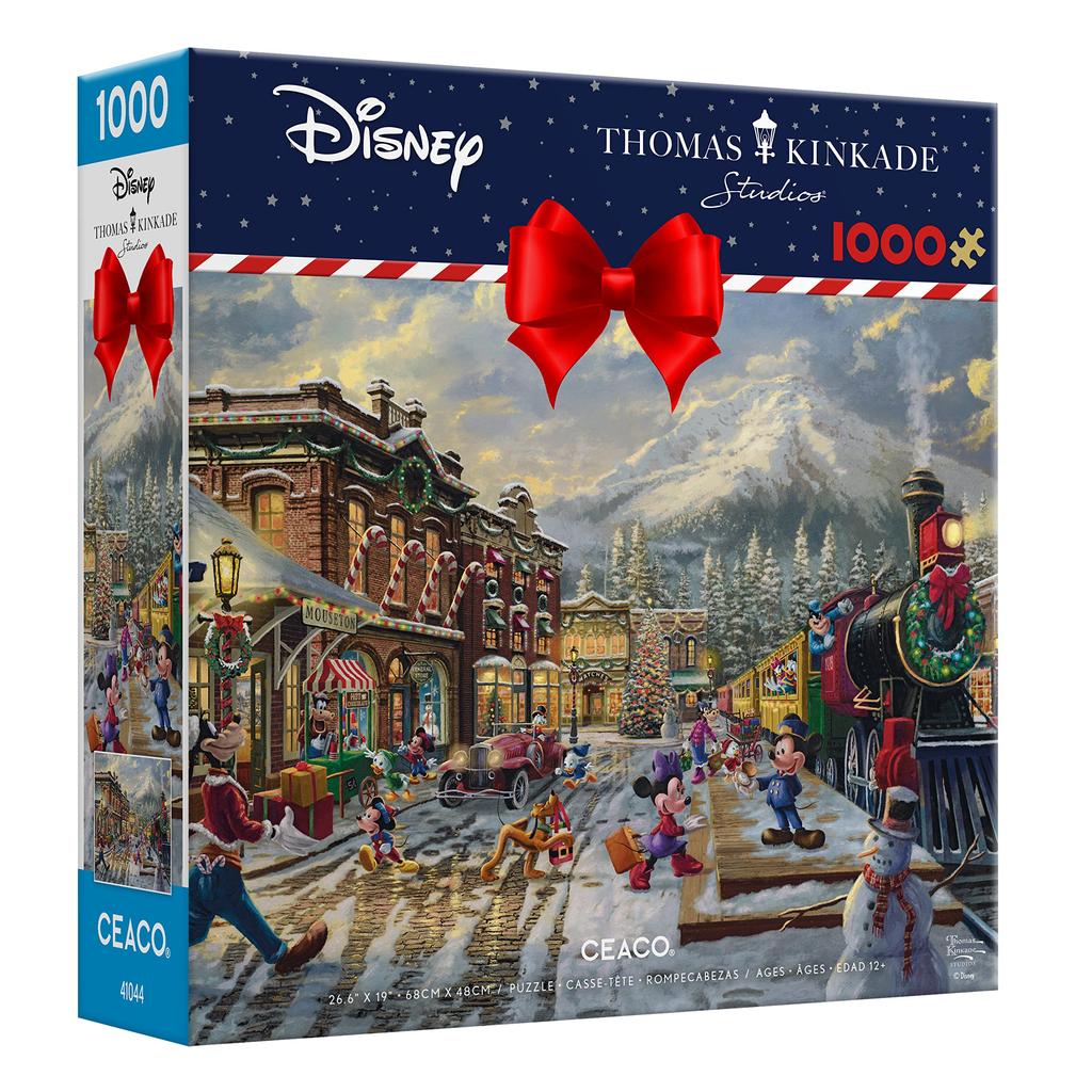 Puzzle Ceaco Thomas Kinkade Disney Holiday Candy Cane Express, 1000 de piese - - - - -