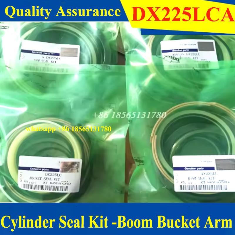 DX225LCA Boom Bucket Arm Hydraulic Cylinder Seal Kit K9001892 K9001901 K9001878 Excavator Repair Oil Seal Boom Good Quality