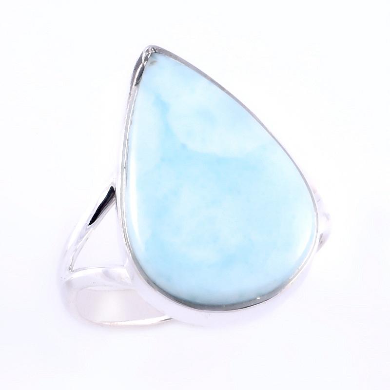 Natural Republic Larimar Gemstone Handmade 925 Sterling Silver Ring S.9" a4C81