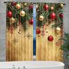 Christmas Silver Balloon Print Curtains   Christmas Decorations   Bedroom and Living Room   Home Decoration   Room Decoration