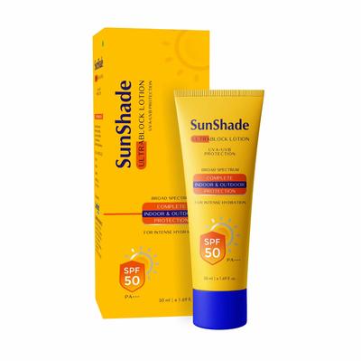 Leeford SunShade Sunscreen Lotion SPF 30 PA+++ | Ultra Light, Non-Greasy, No White Cast Sun Screen for Men & Women for Face & Body, Water Resista