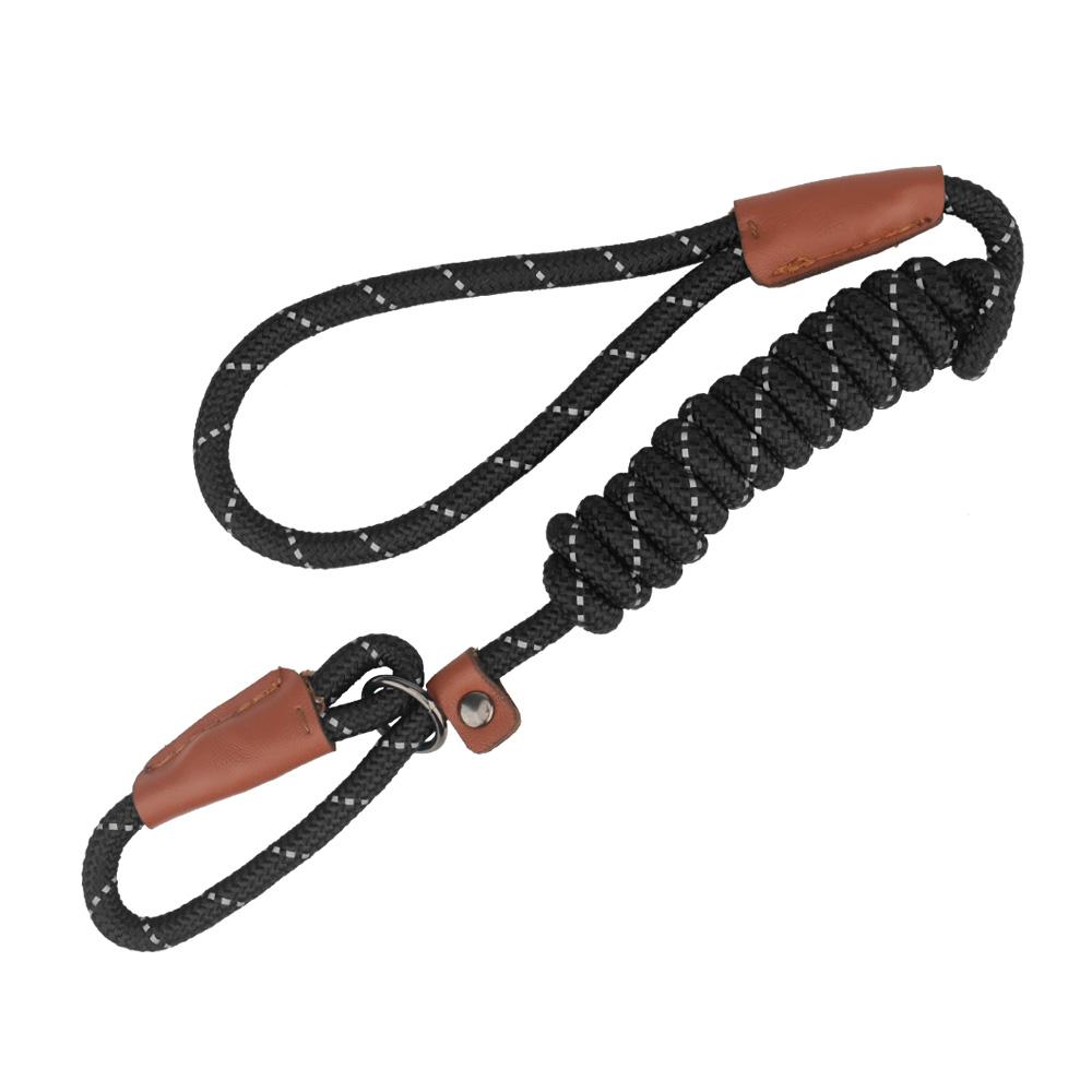 P Shape Pet Leashes Reflective Dog Leashes Pet Round Rope Outdoor Training Walk Supplies for Small Medium Big Dog