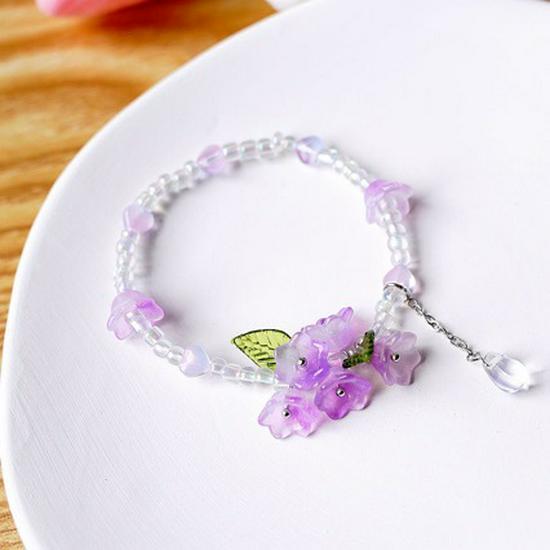 Elegant Mori Style Floral & Tassel Beaded Bracelet for Women Trendsetters