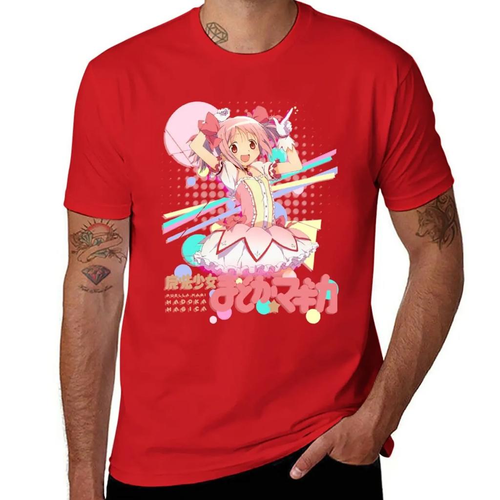 Madoka Magica~ T-Shirt oversizeds vintage korean fashion tops cotton t shirts