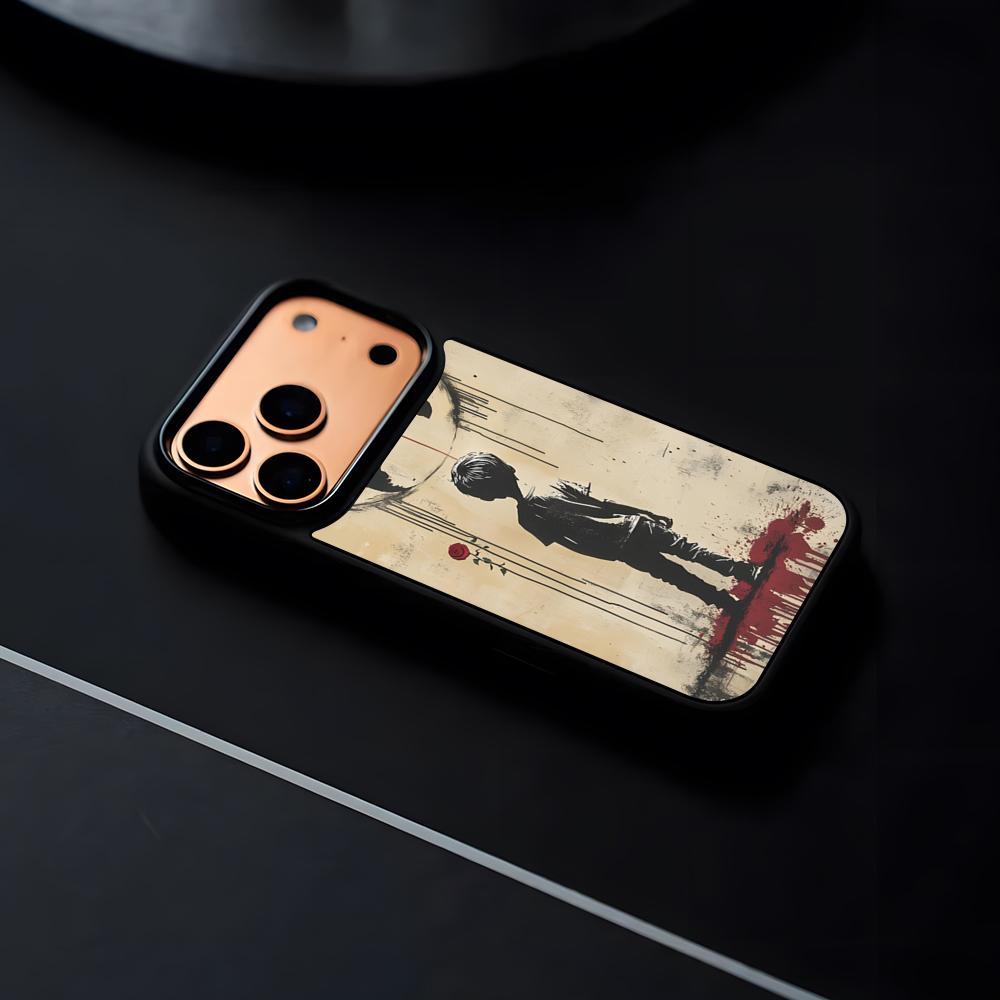 

Street Art B-Banksy Graffiti Phone Case For IPhone 17 16 15 14 13 12 Pro Max Plus Black Frame Hard Shell iPhone 16 Pro Max