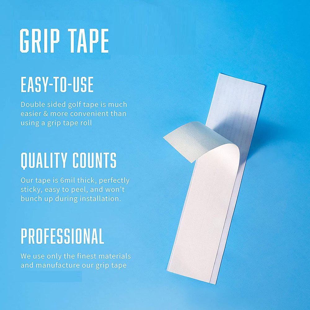 50PCS Golf Grip Tape Strips Double Sided Easy Peel