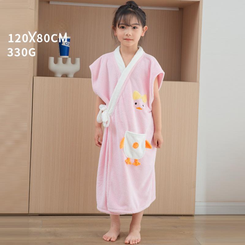 

Детский банный халат с рисунком юбки для ванны из кораллового флиса, милое мягкое детское пляжное полотенце для купания, детское банное полотенце для душа и спа розовый