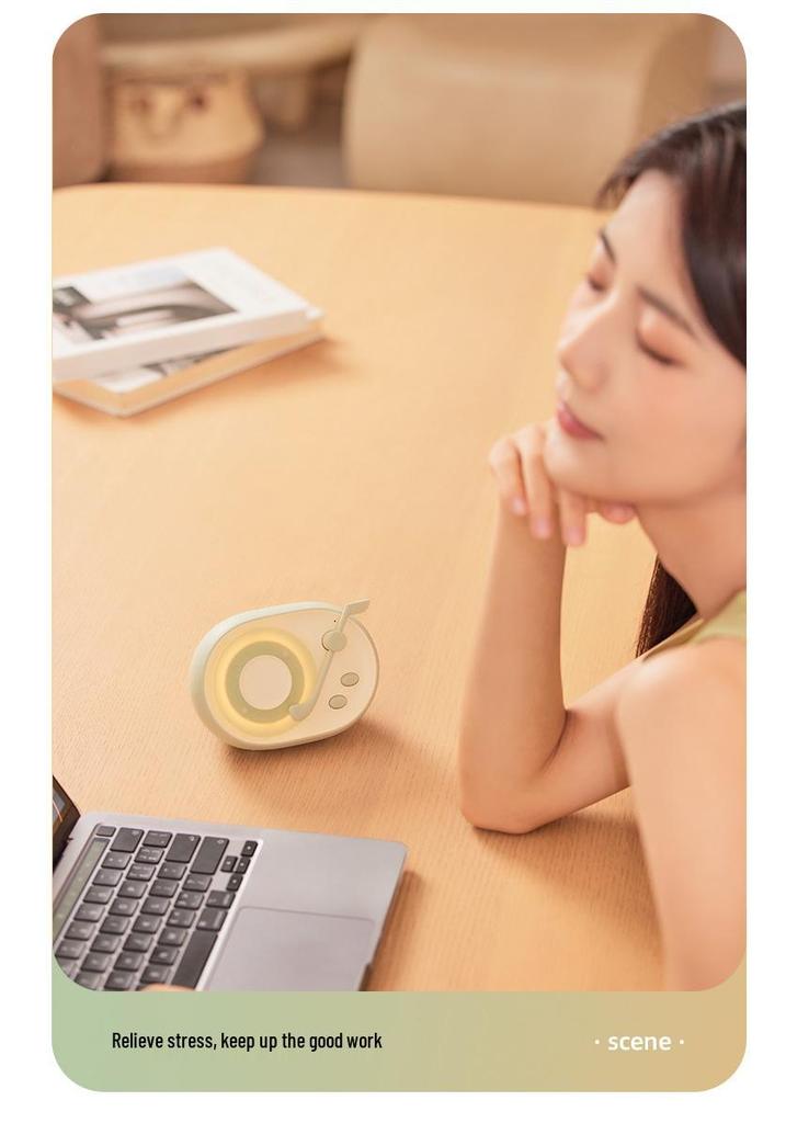 Retro Vinyl Bluetooth Speaker with Ambient Light, Perfect Gift for Friends, USB Charging
