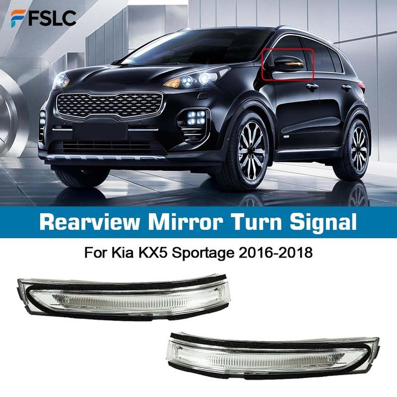 Rearview Mirror Turn Signal For Kia KX5 Sportage 2016-2018 Replace Rearview Accessories 87614D9000 87624D9000