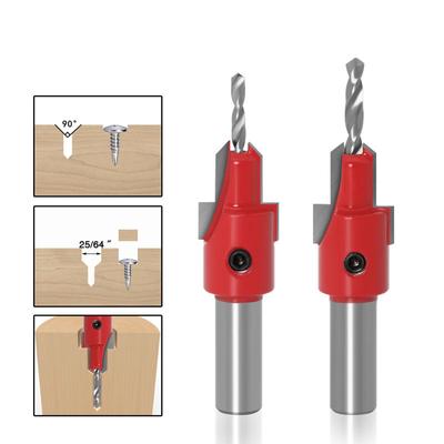 Woodworking Alloy Drill Countersunk Drill Bit Tungsten Carbide Drill Bit Screw 10MM Shank Step Drill Bit Dia.3mm