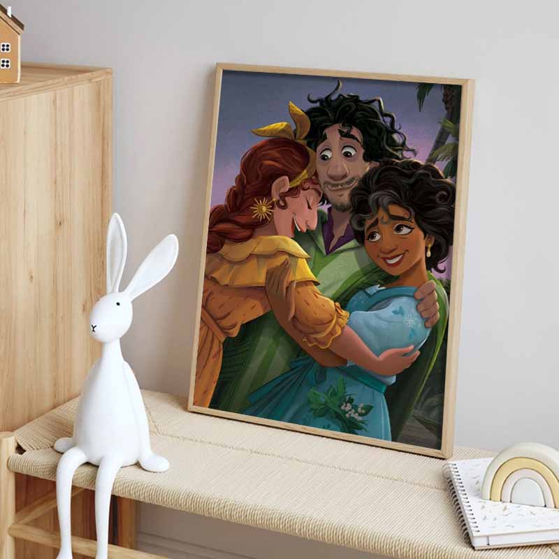 Disney Diamond PaintingA Heartwarming Scene of Bruno and His Siblings From Full House of Magic Cartoon Mosaic Diamond Cross-Stitch DIY GiftHome Decor