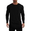 Muscleguys Autunm Running Long Sleeve T-shirts Mens Cotton Gym Clothing Slim Fit T Shirts Male Spring Bodybuilding Shirts Fitness Tees Tops
