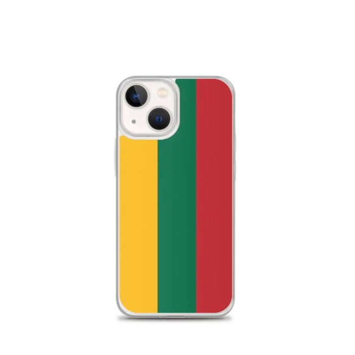 Coque iPhone - Flerfarget - Drapeau Lituanie - Souple - TPU - Kompatibel iPhone 13 mini