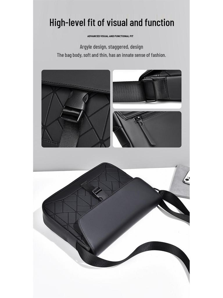 High-End Herren Crossbody Schultertasche - Stilvolle Business Messenger Bag