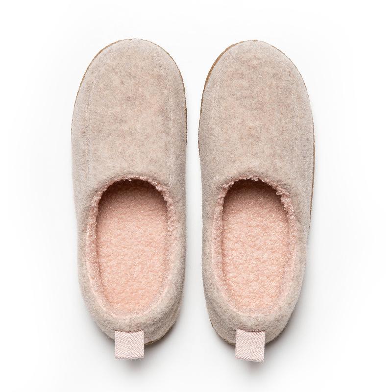 Strictly Selected Winter Home Bags and Men's and Women's Home Indoor Wooden Floors, Non-slip Plush Warm Cotton Slippers