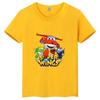 Summer Disney Super Wings Ledi Cartoon Pattern Printed Children's T-shirt Round Neck Casual Parent Child Top Short Sleeve