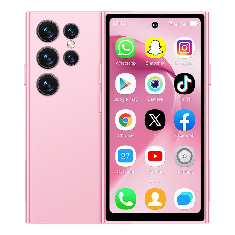 S26 PRO Mini 4G Smartphone 4.0inches 2GB RAM 16GB ROM Dual Camera 2MP+5MP LTE Dual SIM Bluetooth Type-C Torch Face Unlock Android Mobile Phone