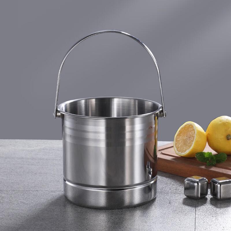 BOLIDOMI Stainless Steel Portable Ice Bucket