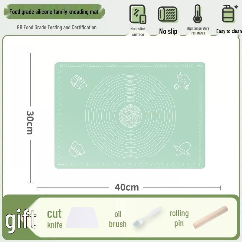 Large Non-stick Silicone Baking & Kneading Mat - Heat Resistant, Durable Cutting Board & Rolling Surface