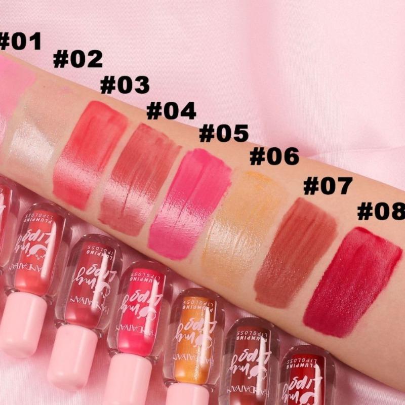 Water-gloss Mirror Lip Glaze, Plump Lips, Pearlescent Lip Gloss, Handaiyan Long-lasting Moisturizing and Moisturizing Lip Dye
