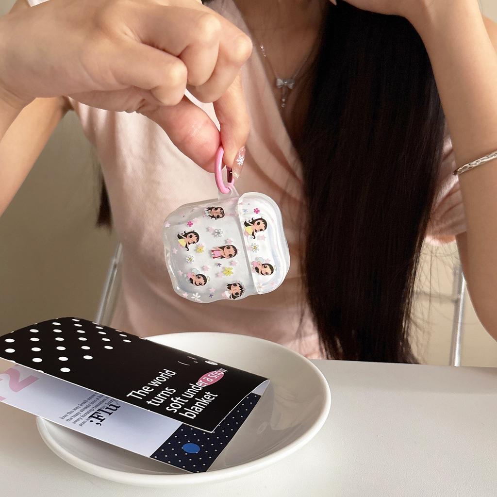 Flowers full screen girl AirPods 1 protective case apple 1/1 generation AirPods pro1 earphone case female