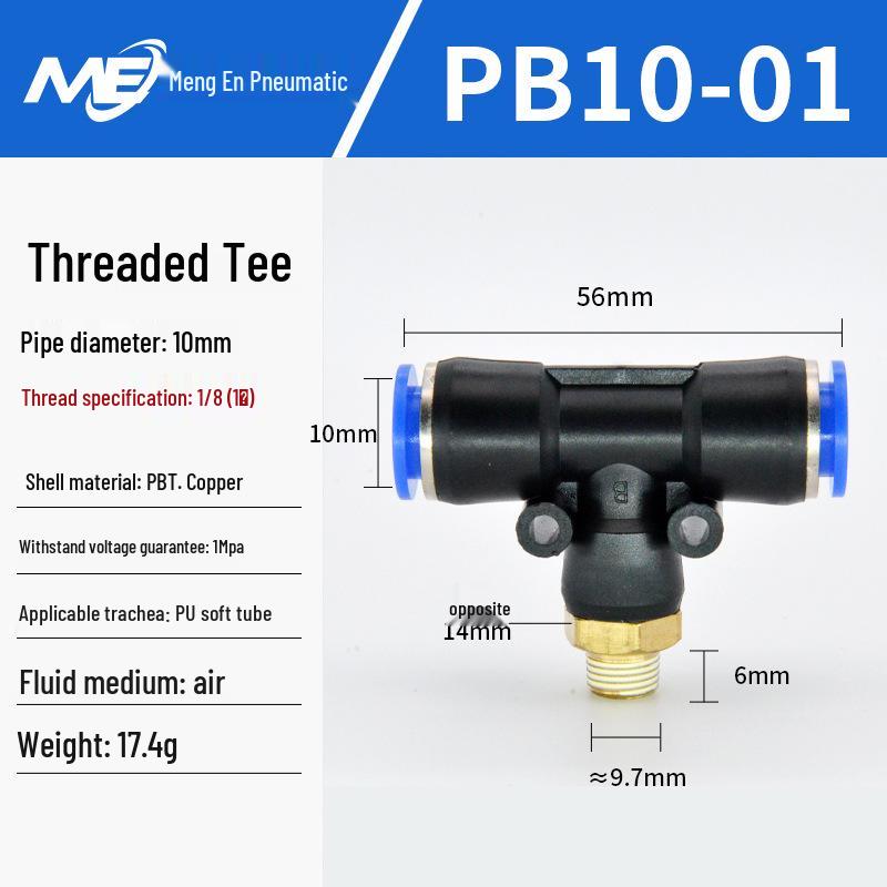 Copper Corrosion-Resistant Pneumatic Quick Connector Fitting for Air Compressors