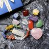 Assorted Natural Gemstone 7 Chakra Stone Bracelets Pendants Tumble Healing Stones Crystal Gift Box 7 Chakra Set