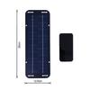 Set 30W Solar Panel 12V Trickle Charger Battery Charger Kit With Double-Headed Clip And USB Female Cable Maintainer Boat Car RV