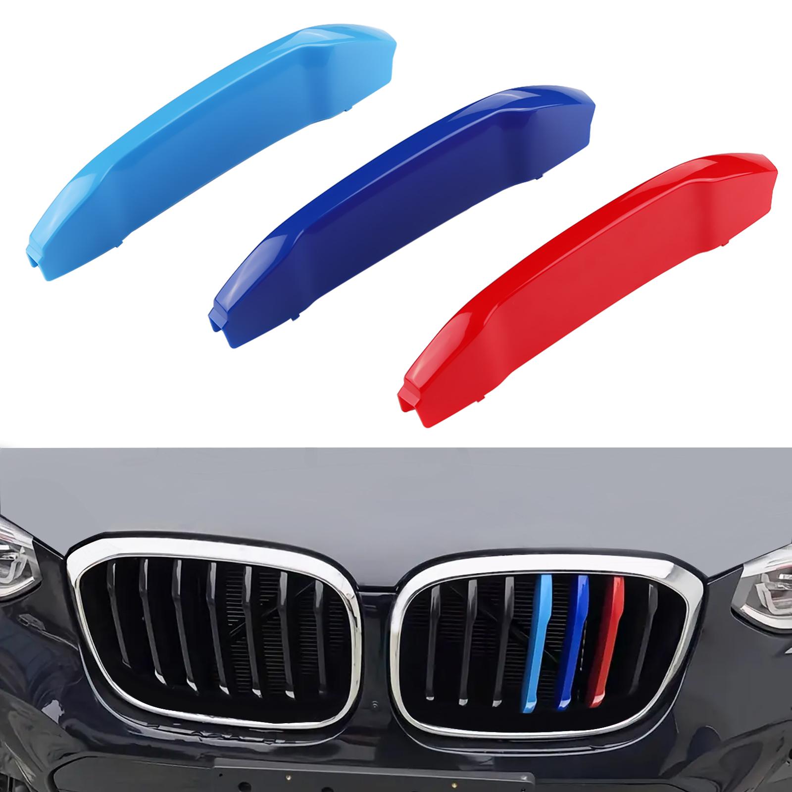 

3 шт. / Комплект Автомобильные гоночные планки передней решетки для BMW X3 C01 X4 C02 2018 M Power Performance Grill Car