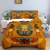 Ancient Egypt Pharaoh King Queen Duvet Cover African Egyptian Style Bedding Set For Teens Adults Black Tribe Ethnic Quilt Cover