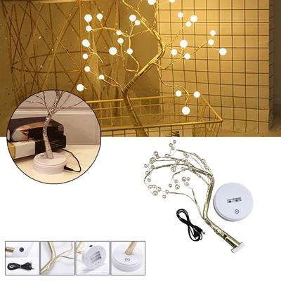 36/108LED Pearl Pearl Copper Touchscreen  Light Tree Night Light Decor