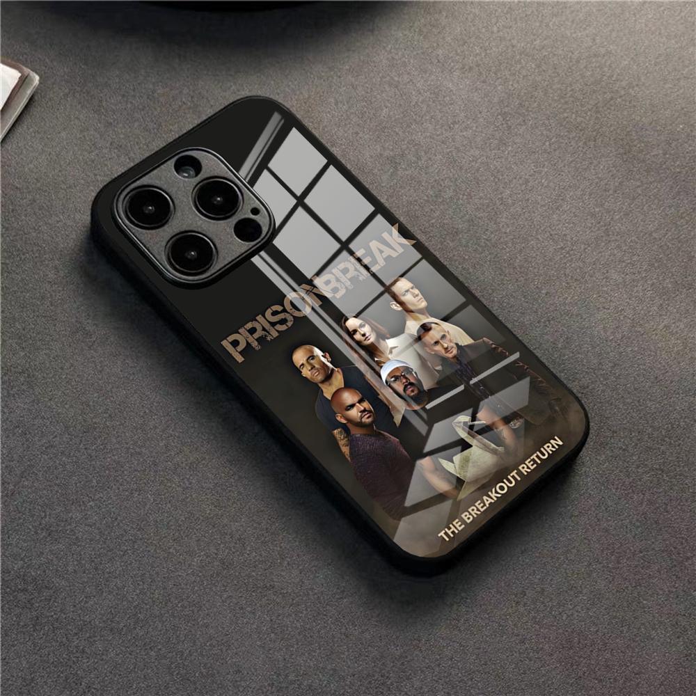 Prison Break TV Series Phone Case For 17 Pro Max IPhone 16 Pro 14 12 11 13 Mini X XR XS 15 Plus SE Glass Cover