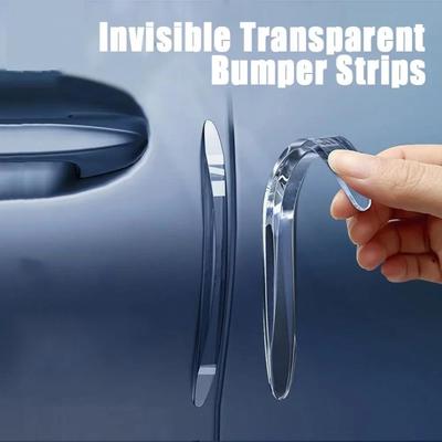 1pc Car Door Scratch Protective Strip Invisible Rear View Mirror Anti-collision Protection Sticker Handle Protection Strip